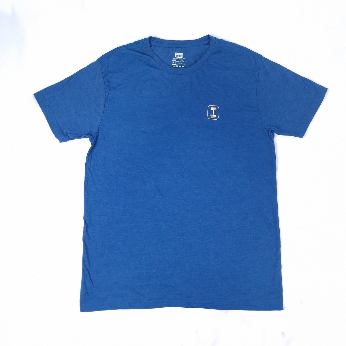 The Lift Box Plant The Seed Gym T-Shirt Blue L Fitness Workout Athletic Tee NWT