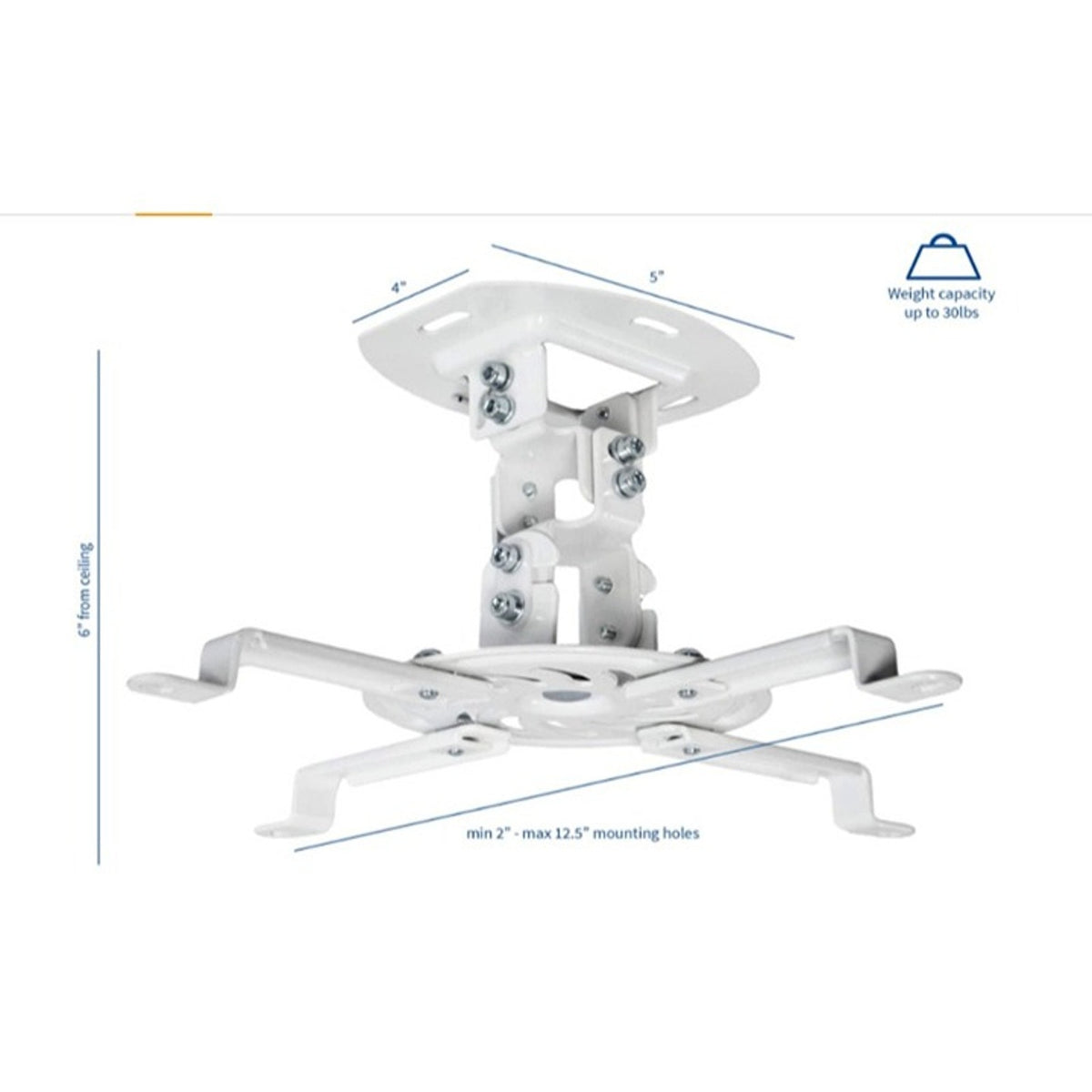 VIVO Universal Adjustable Ceiling Projector Mount Extending Arms MOUNT-VP01W