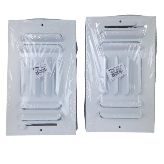 2-Pack TRUaire 403M White 8"x4" HVAC Air Register Grille Vent New 8x4 Inches