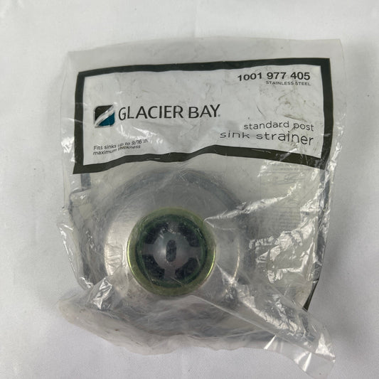 GLACIER BAY Standard Post Sink Strainer 1001 977 405 Stainless Steel