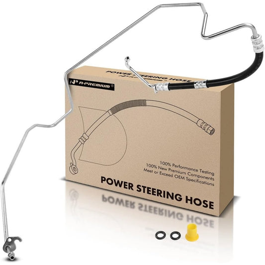 Power Steering Hose Assembly Compatible w/ 2005-09 Volvo Pump to Gear, 2.5L 2.4L