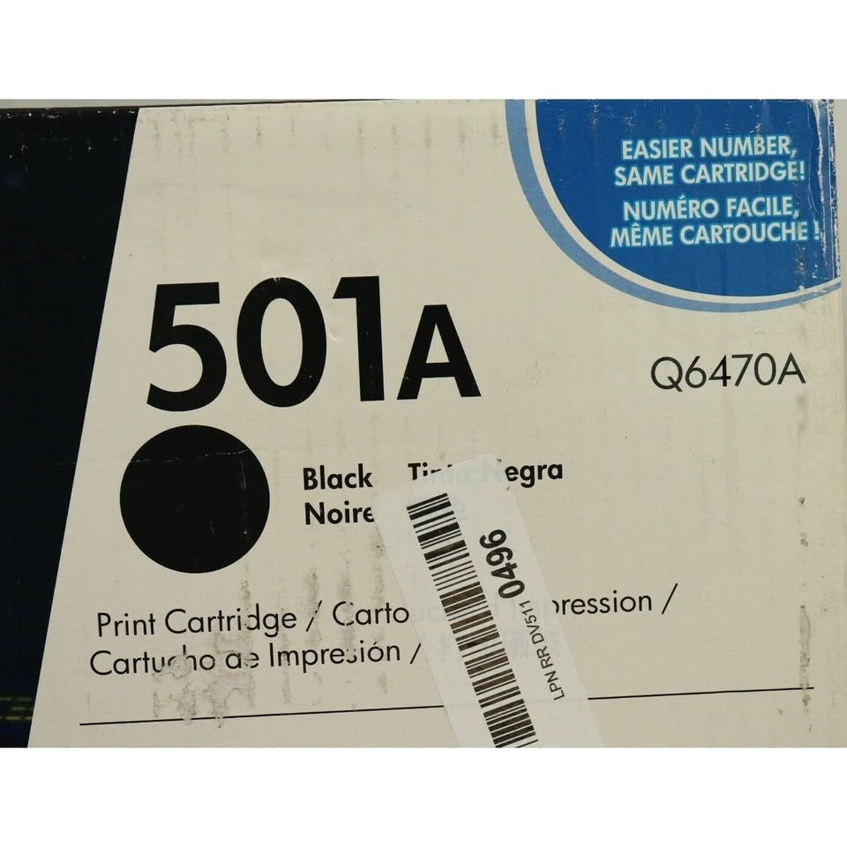 HP 501A Black Original LaserJet Toner Cartridge Q6470A OEM New Sealed 6000 Yield