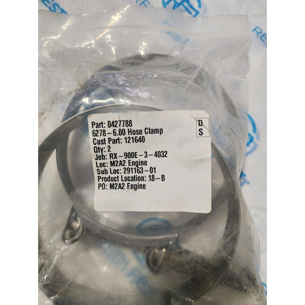 (2-Pack) 6" Mikalor Clamp, T-Bolt for M2A2 Engine, Screw, Constant Tension