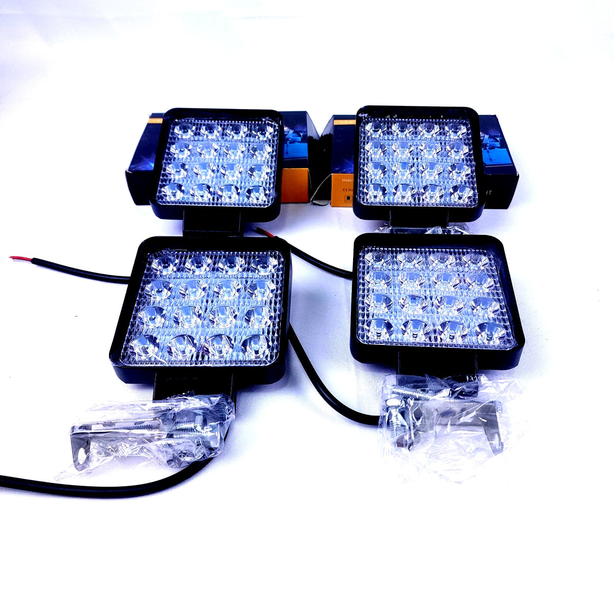 4 Inch LED Pods Light Bar 12V 24V Offroad Driving Fog Work Lights SUV Truck Boat
