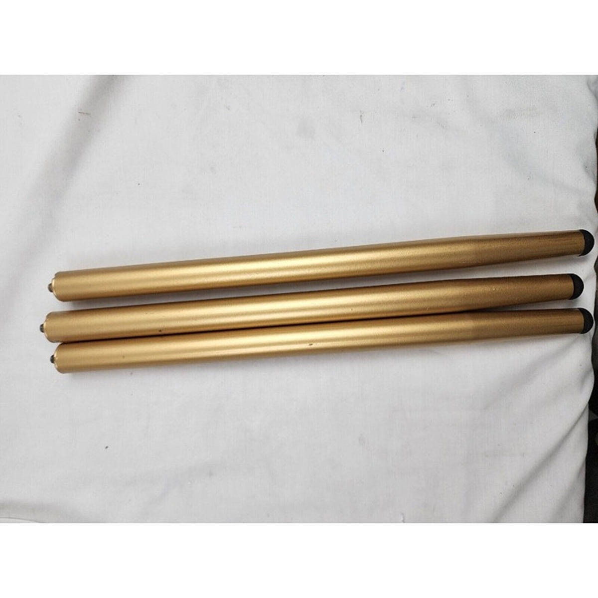 3 Gold Table Legs Tripod Stool 16" Screw On