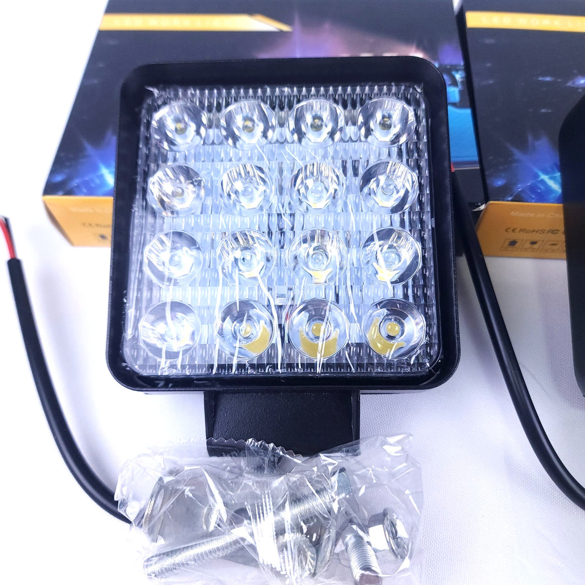 2PK 4 Inch LED Pods Light Bar 12V 24V Offroad Driving Fog Work Lights SUV Truck Boat 4x4 Pair
