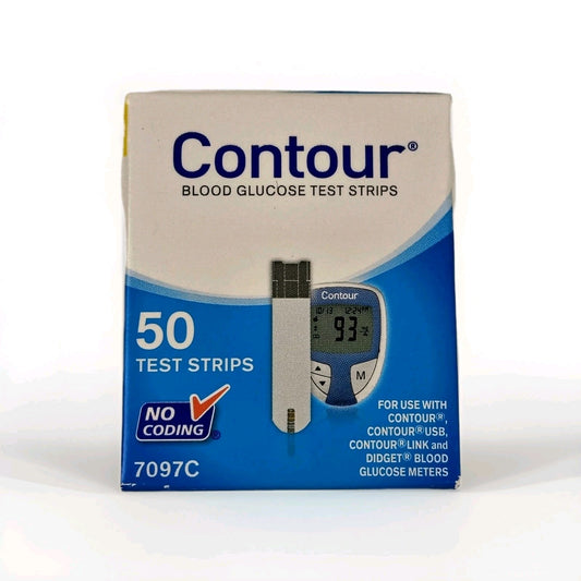 Contour Blood Glucose Test Strips 50 Count Medicare/Medicaid Exp 03/2025