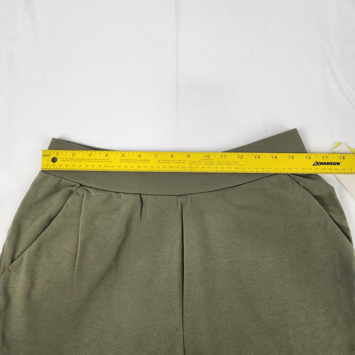 Women's Large (32-36" Waist) High-Rise French Terry Butter Wash Tapered Pants