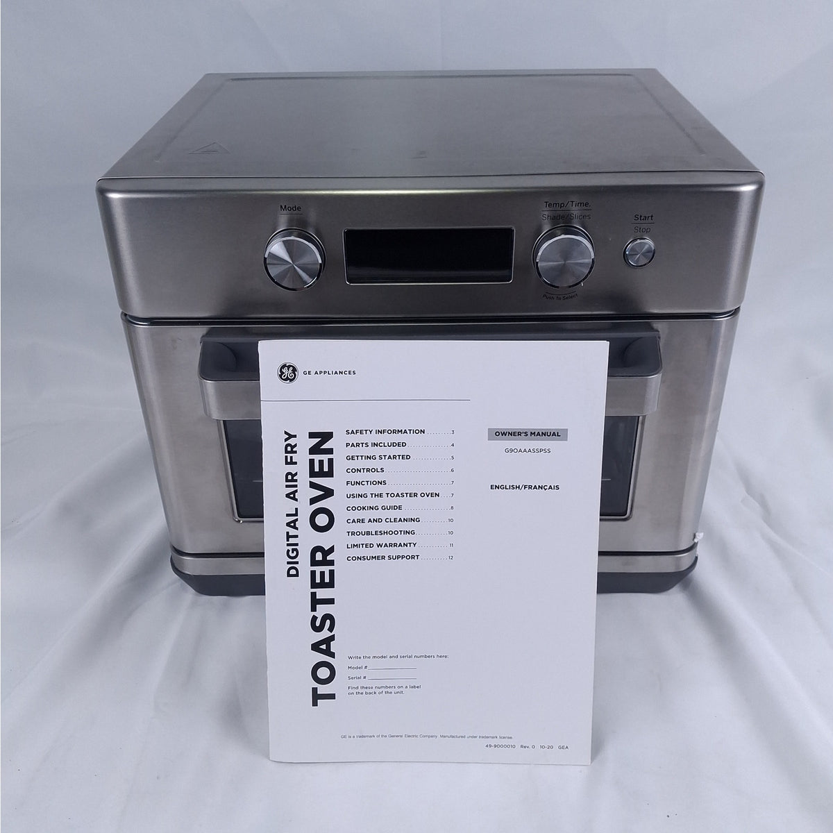 GE Digital Air Fryer 8-in-1 Toaster Oven Stainless Steel Multi Cooker New In Box
