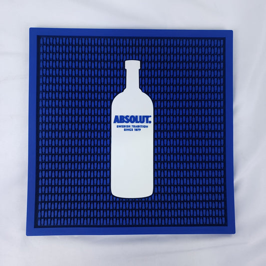 Absolut Vodka Blue Rubber Bar Mat Spill Mat Drink Rail Bottle Logo Swedish