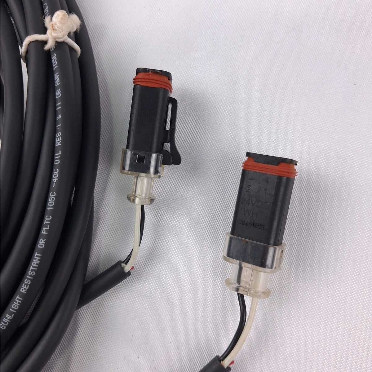 OEM 262653-03 Industrial Wiring Harness M12 to Dual 2-Pin Amphenol Plugs 6m
