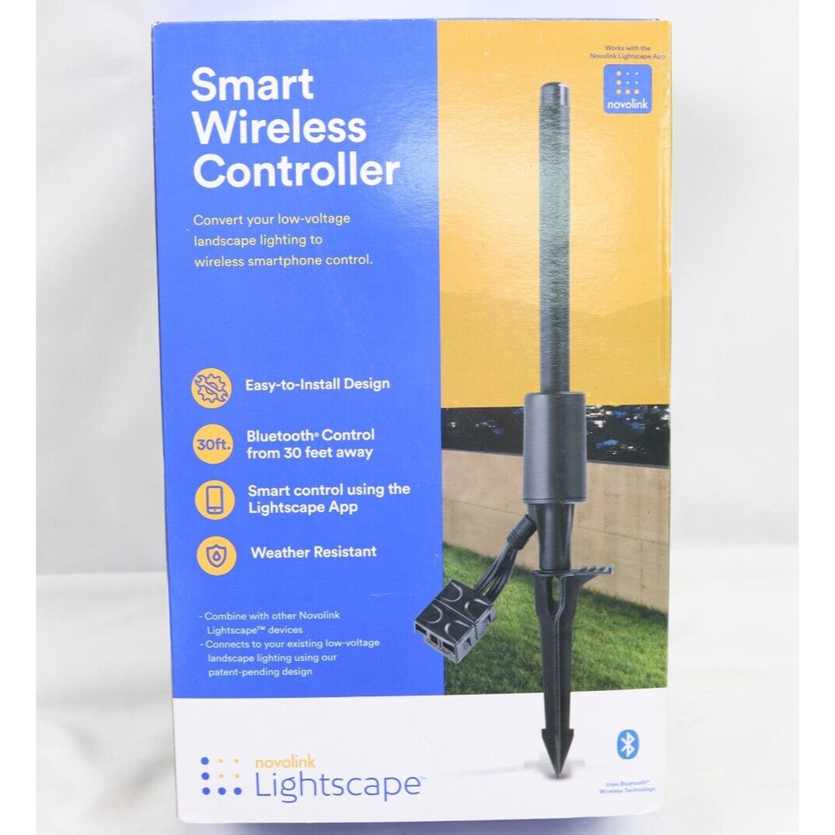 Novolink Lightscape Smart Wireless Controller Motion Sensor Spotlight Kit Black
