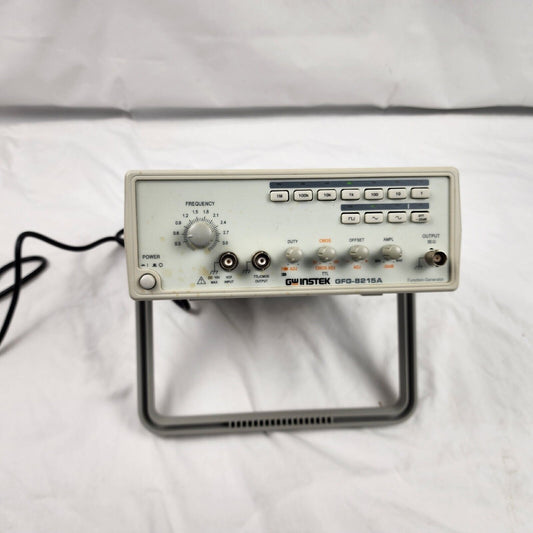 GW Instek GFG-8215A Function Generator, 0.3Hz to 3MHz Frequency Range - Tested