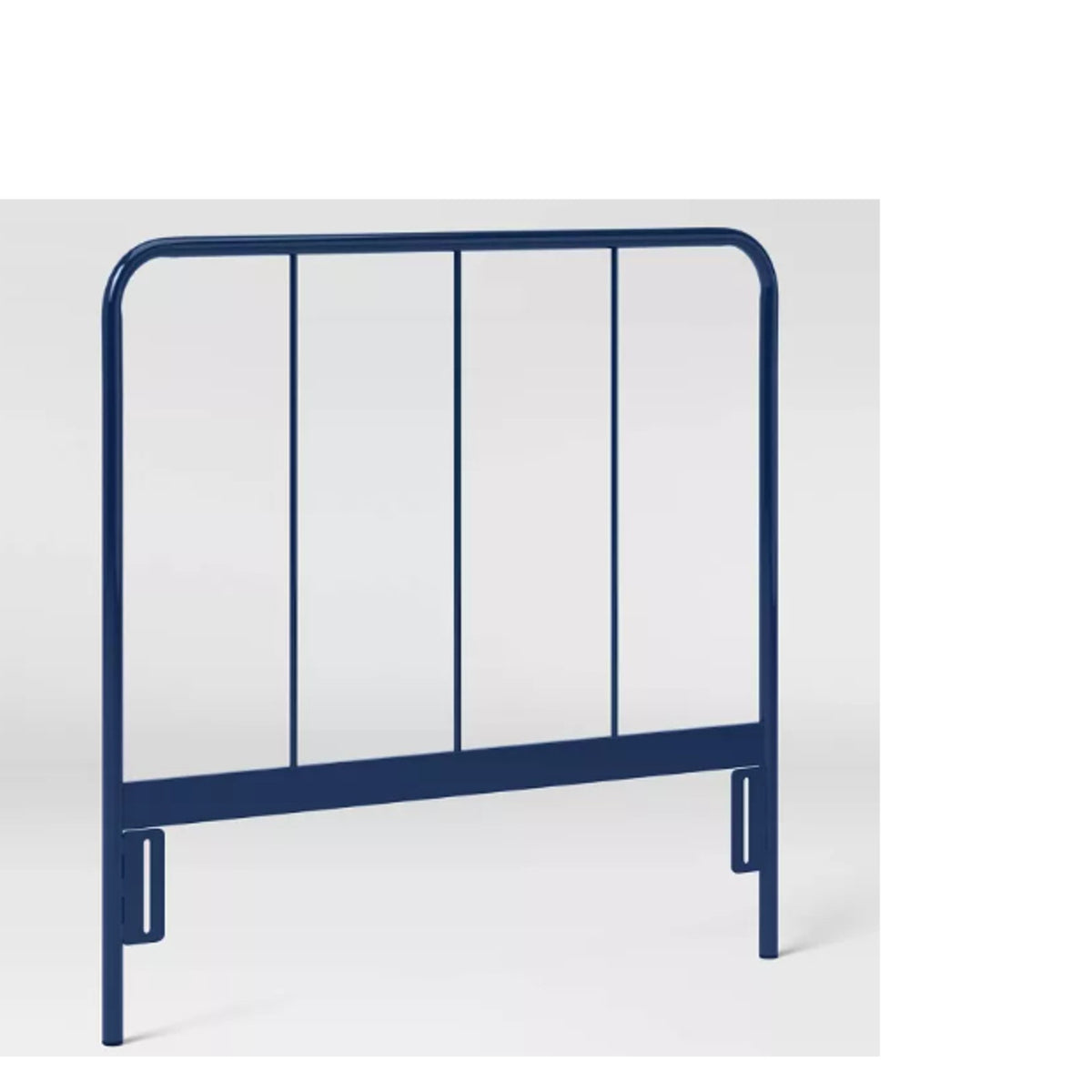 Pillowfort Kids Twin Metal Headboard Bed Frame Blue Boys Girls Curved Modern NEW