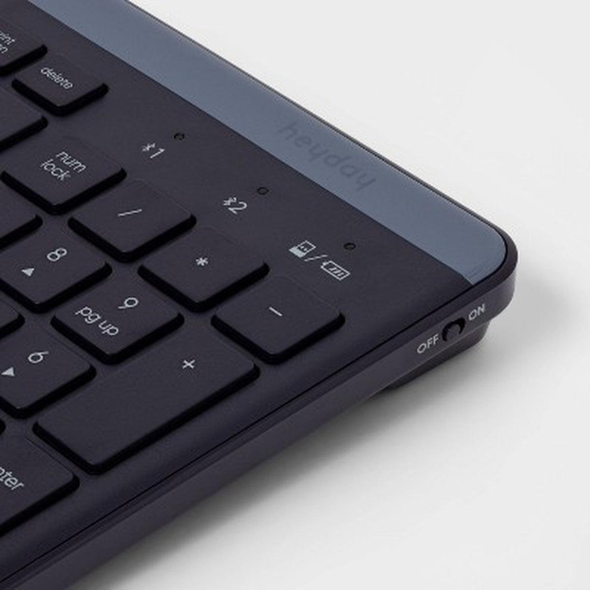 Heyday Bluetooth Wireless Keyboard Multi-Device USB Dongle Midnight Blue Quiet