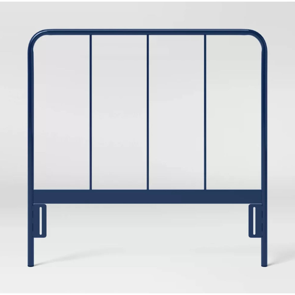 Pillowfort Kids Twin Metal Headboard Bed Frame Blue Boys Girls Curved Modern NEW