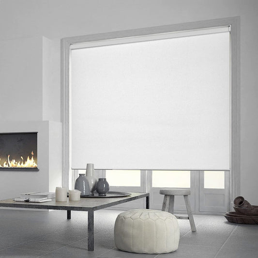 Roller Window Blinds 28"x 72", 100% Blackout Shades, Easy to Install, White
