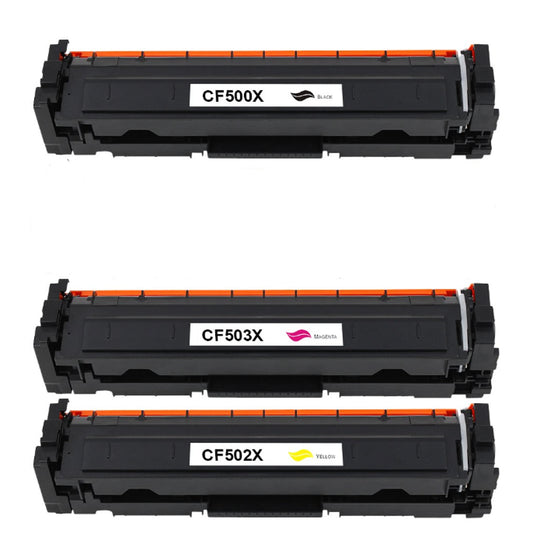 3-Pack Toner Cartridge Compatible for HP 202X for HP Laserjet Pro MFP M281Fdw